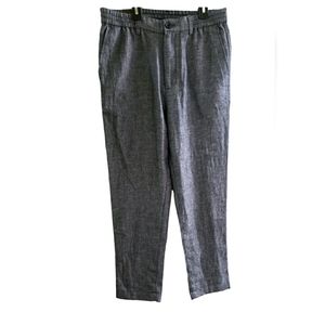 NWT Banana Republic Women's Linen-Blend Mason Athletic-Tapered Fit 32x30 Blue